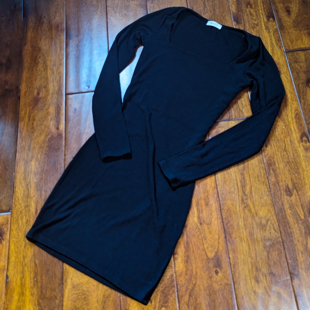 Dolls Kill Better Be Dark Burning Angst Square Neck Y2K 90s Bodycon Mini Dress